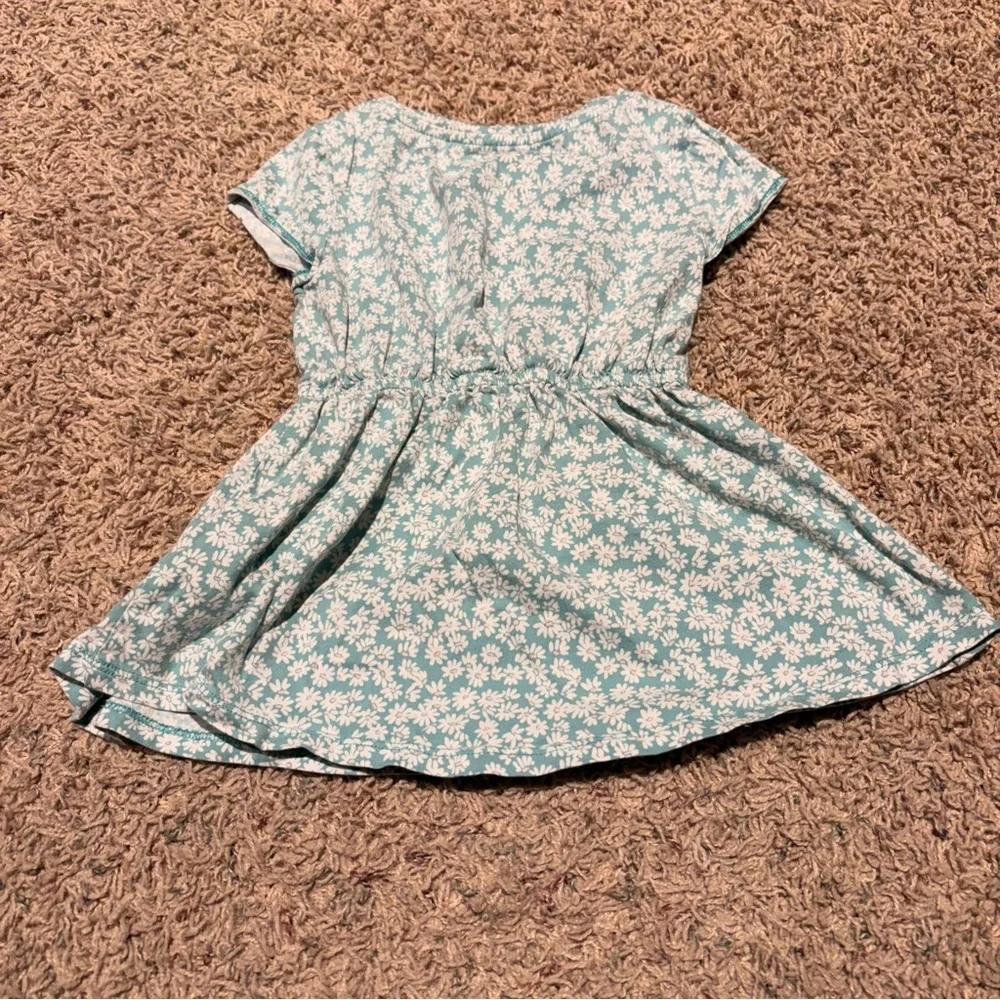 Lands' End Blue Floral Daisy fit and flaire tunic - Kids size XS - Picture 2 of 4